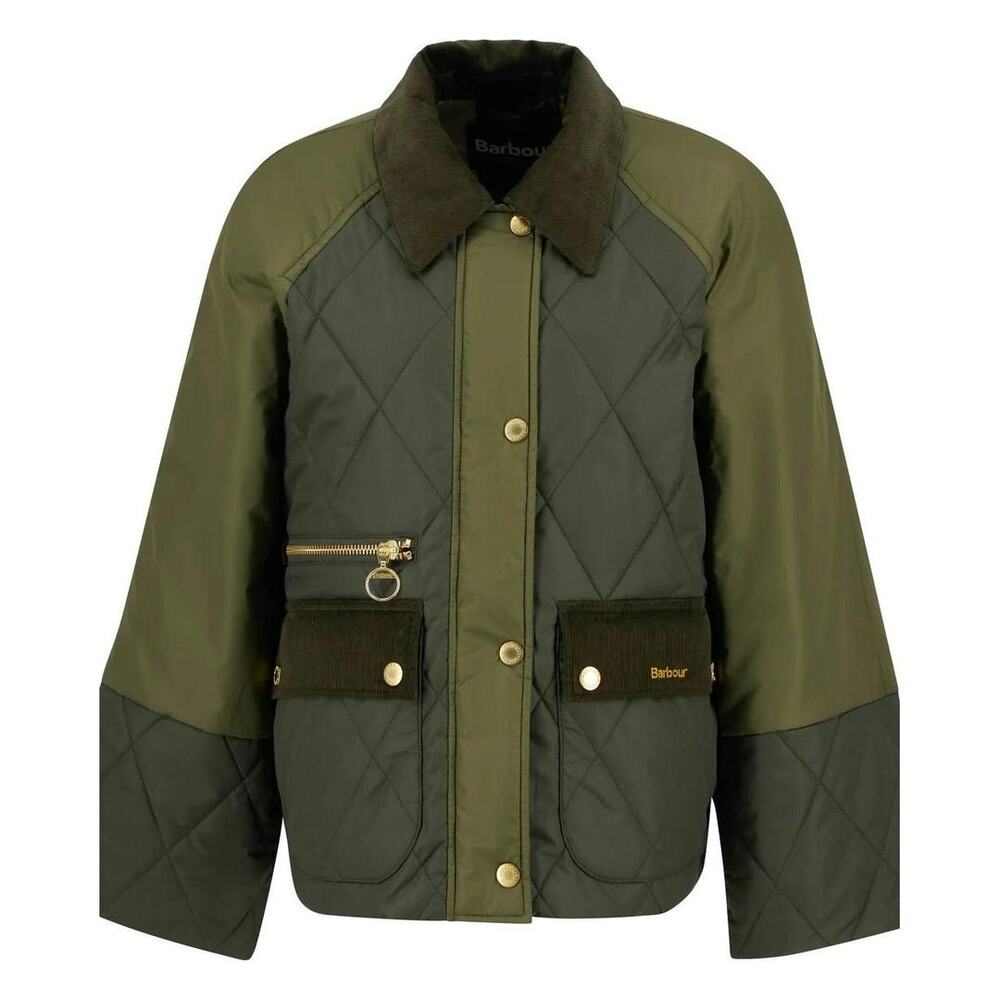 Barbour Olive Dark Moss Martha Quilted Jacket NWT